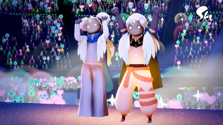 Petualangan karakter Sky Anak-Anak Cahaya di dunia fantasi yang indah