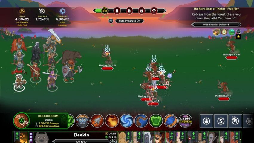 Formasi hero terbaik untuk farming cepat di Idle Champions of the Forgotten Realms