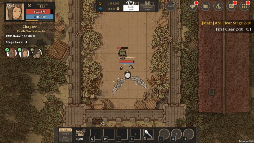 Gameplay PANOPTYCA Idle RPG Manager dengan tampilan manajemen tim dan sistem strategi idle RPG