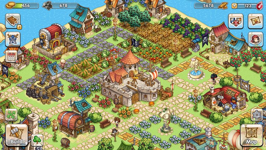 Kapal bajak laut berlayar di laut luas dalam game Pirates of Everseas