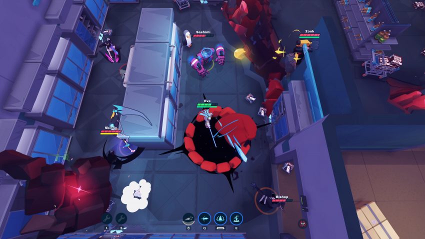 Karakter utama BAPBAP sedang menggunakan skill kuat di game action terbaru