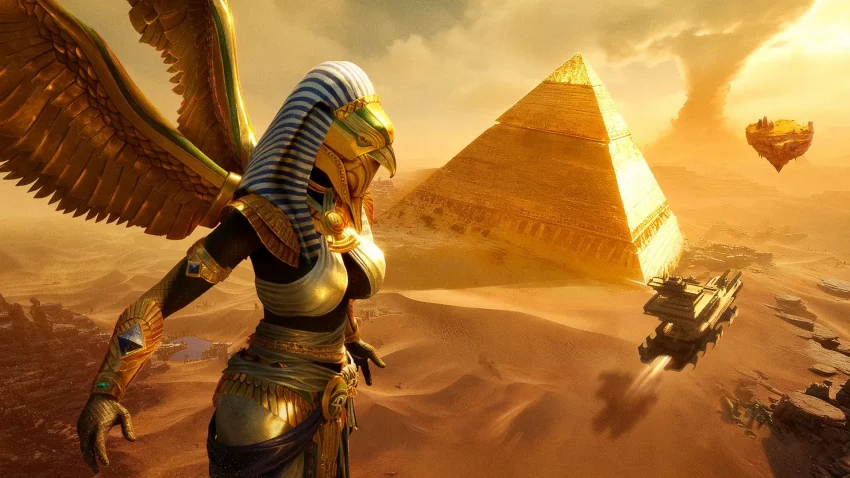 Karakter Warrior dalam game Soulmask dengan pedang besar dan armor lengkap