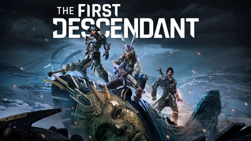 Gameplay The First Descendant menampilkan karakter Descendant bertarung melawan boss dengan senjata futuristik dalam mode co-op