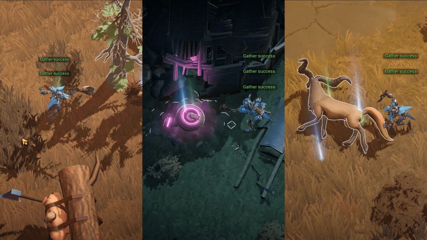 Screenshot gameplay Warborne: Above Ashes menampilkan formasi hero dan strategi pertempuran