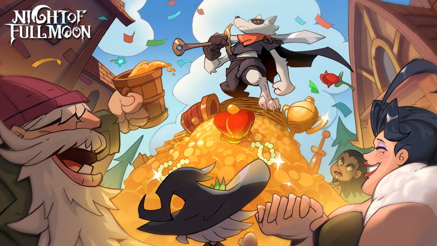 Pertarungan karakter di game 月圆之夜 Night of Full Moon