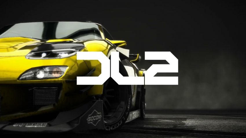 Gameplay Drift Legends 2 mobil drifting di tikungan dengan efek asap ban