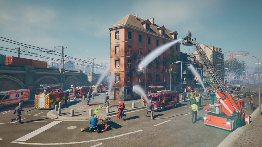 Gameplay Dead Frontier 2 saat pemain melawan zombie di kota gelap penuh bangunan terbengkalai