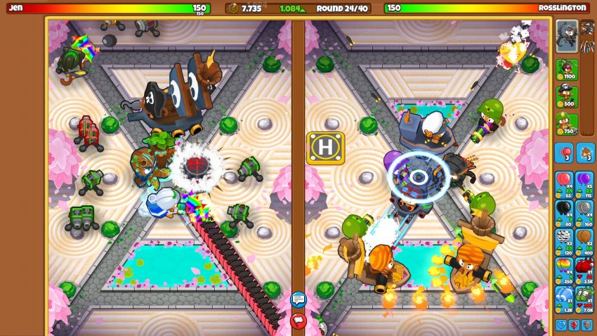 Gameplay strategi Bloons TD Battles 2 dengan tower defense melawan balon dalam mode PvP