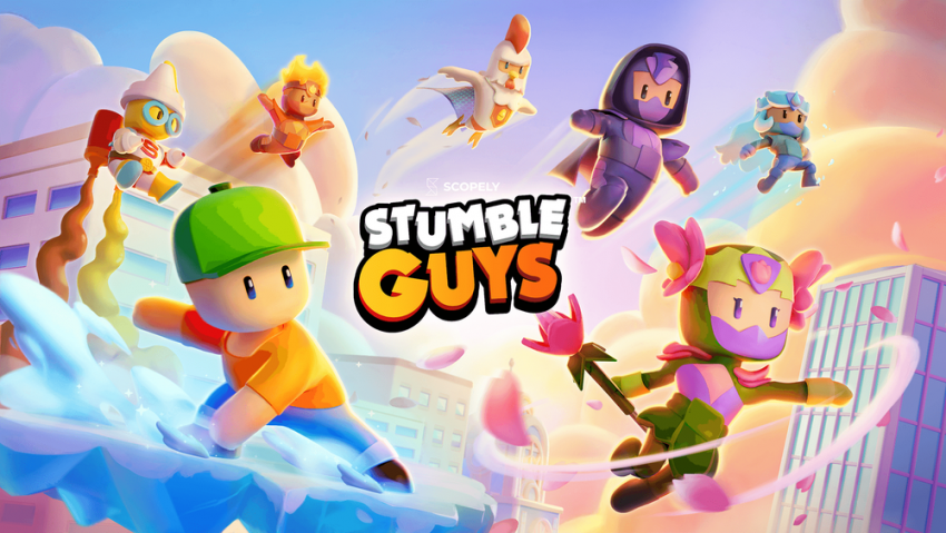 gameplay stumble guys multiplayer battle royale map rintangan