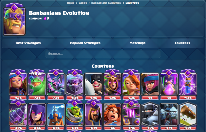 Kombinasi kartu deck terbaik Clash Royale untuk push rank