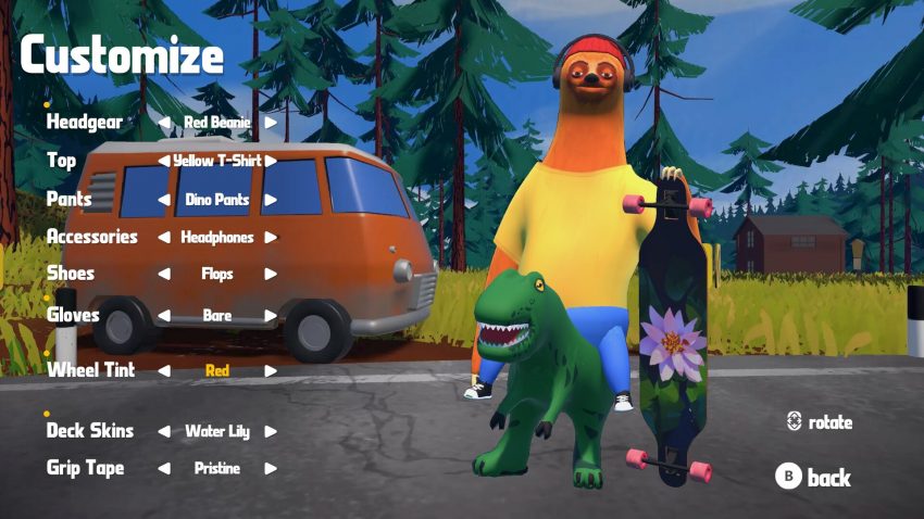 Driftwood Steam gameplay downhill longboard santai di Steam