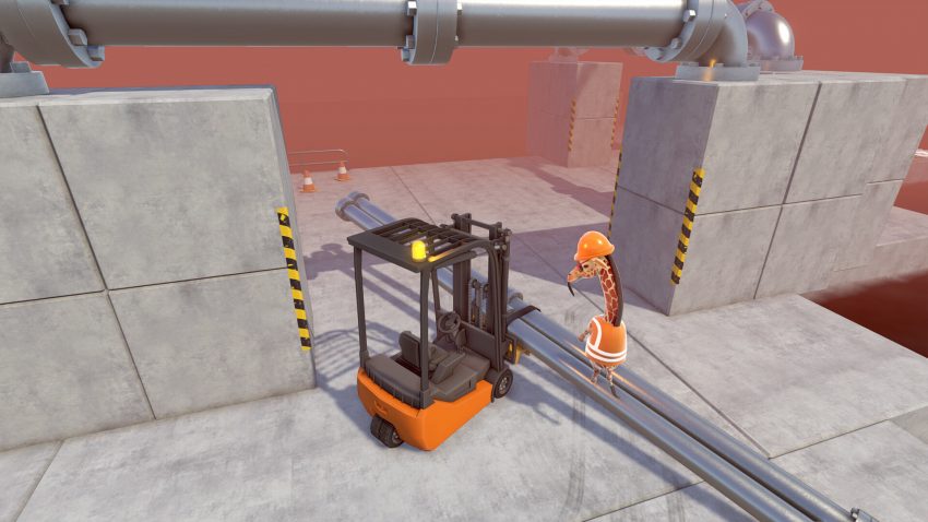 Extreme Forklifting 3 gameplay forklift mengangkat barang di level sulit