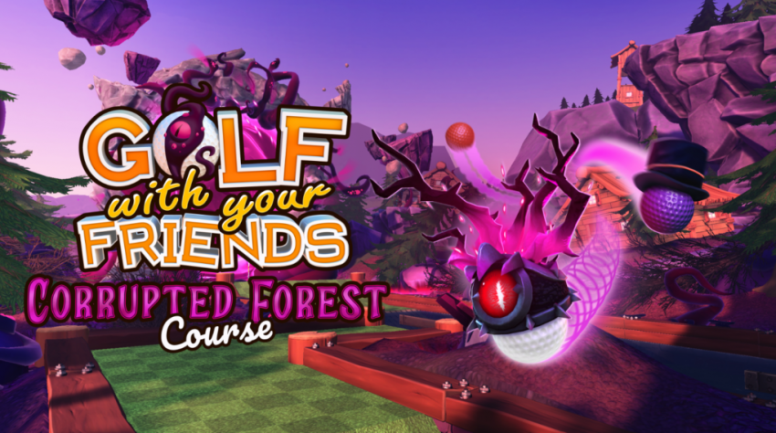 Gameplay Golf With Your Friends saat bermain multiplayer dengan banyak pemain di map unik