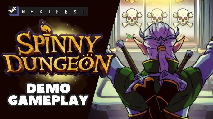Gameplay Spinny Dungeon dengan mekanik memutar dungeon dan strategi melawan musuh