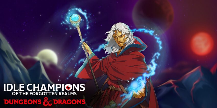 Formasi hero di Idle Champions of the Forgotten Realms saat melawan musuh
