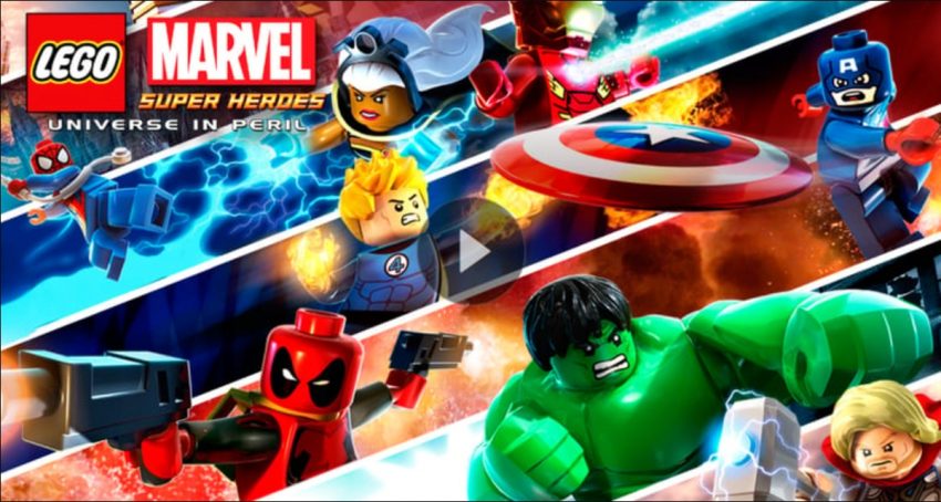Karakter Avengers Iron Man dan Hulk bertarung di game LEGO Marvel Super Heroes