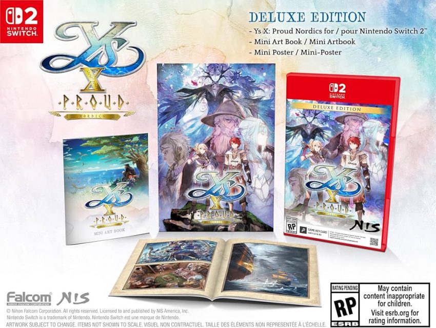 Karakter Adol Christin dan Karja bertarung menggunakan sistem Cross Action di Ys X: Nordics.