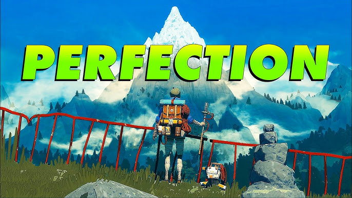 Karakter dalam game Cairn sedang mendaki tebing gunung bersalju dengan suasana survival realistis