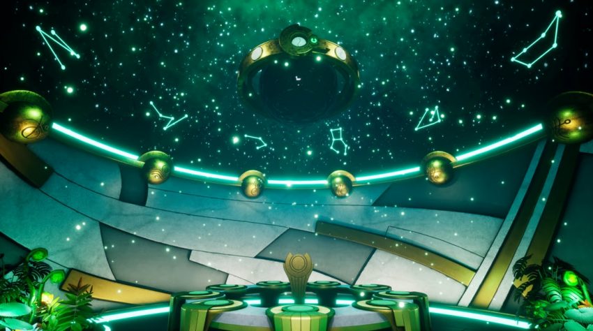 Karakter utama dalam Call of the Elder Gods sedang menyelidiki kota gelap penuh misteri dan makhluk horor kosmik