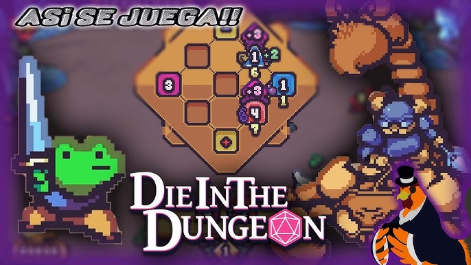 Gameplay Die in the Dungeon dengan sistem dadu strategis di dungeon roguelike