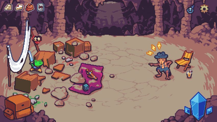 Gameplay Die in the Dungeon dengan sistem dadu strategis di dungeon roguelike