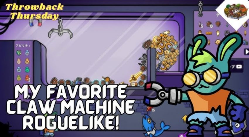 Gameplay Dungeon Clawler dengan sistem claw machine unik dalam dungeon roguelike indie