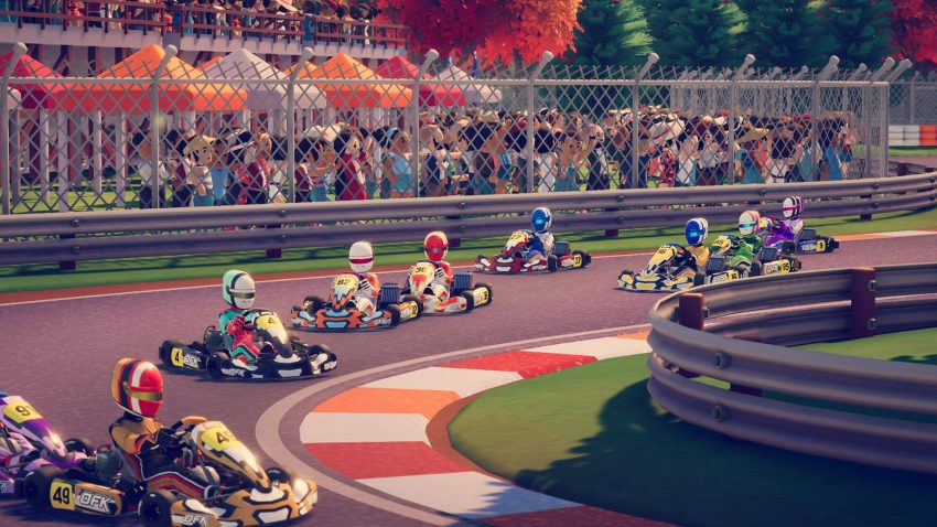 Formula Retro Racing game dengan mobil formula retro di lintasan balap arcade