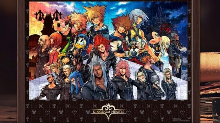 Sora bersama Donald dan Goofy dalam KINGDOM HEARTS HD 1.5+2.5 ReMIX versi remastered