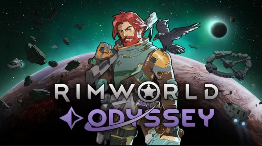 Koloni pemain di RimWorld dengan karakter bertahan hidup dan bangunan futuristik di planet asing