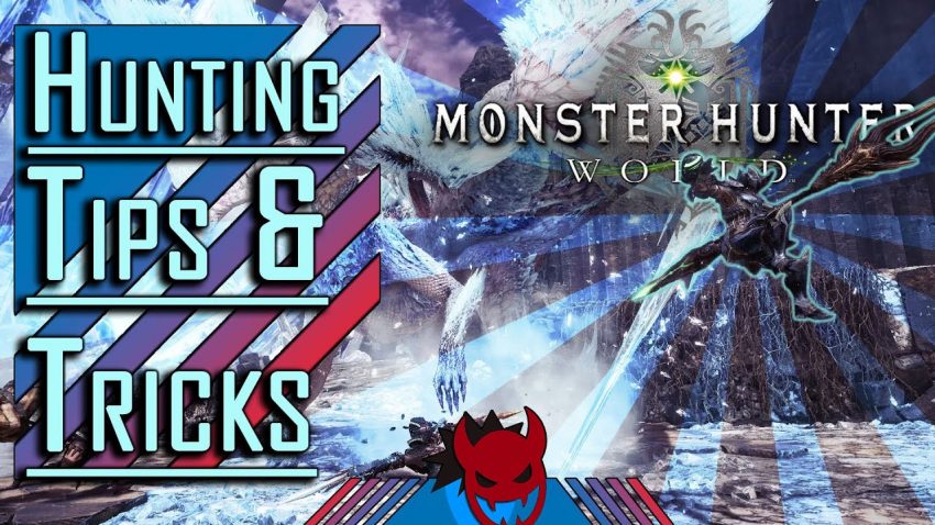 Karakter Monster Hunter World melawan monster Rathalos di area hutan
