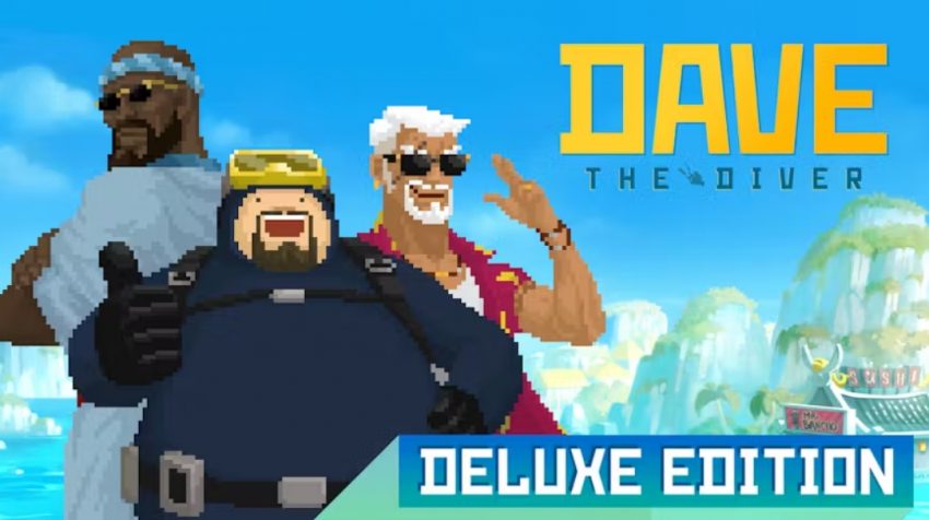karakter Dave menyelam di laut dalam game Dave the Diver