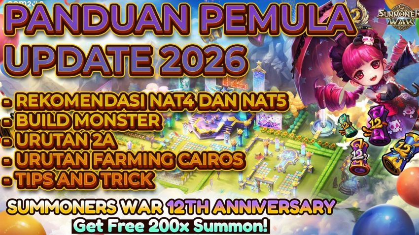 Summoners War dengan tim monster terbaik untuk arena dan dungeon 2026
