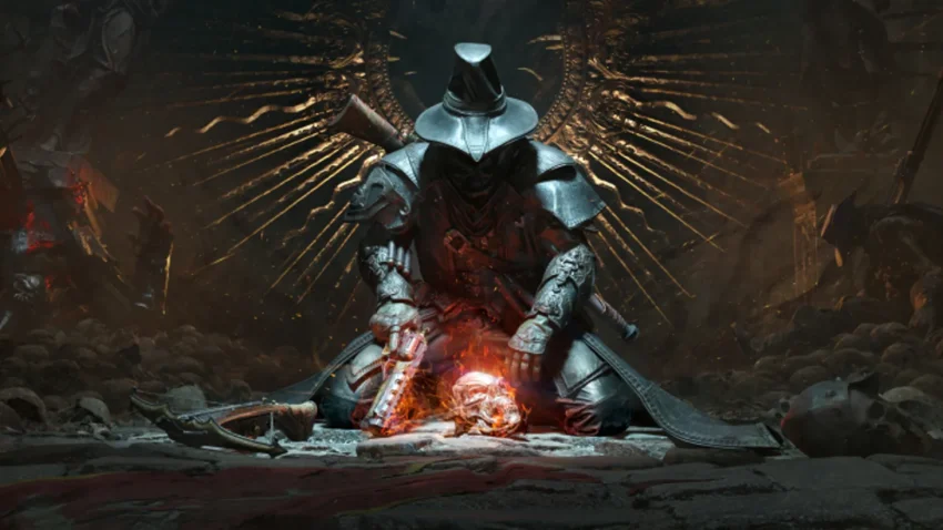 Gameplay Witchfire menampilkan pertarungan FPS dark fantasy dengan monster menyeramkan dan grafis realistis.