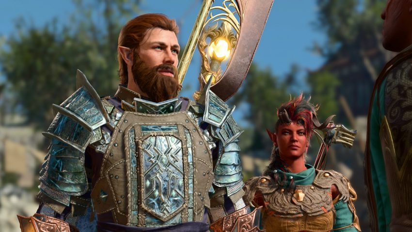 Karakter utama Baldur's Gate 3 dalam pertarungan RPG fantasi epik di dunia Forgotten Realms