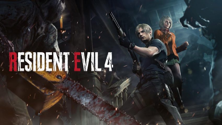 Leon Kennedy menghadapi Ganados dalam Resident Evil 4 Remake dengan grafis modern dan suasana horor mencekam.
