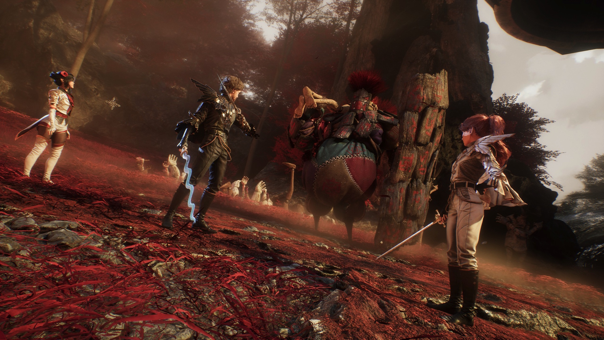 Karakter utama dalam Clair Obscur Expedition 33 saat bertarung melawan musuh dengan visual RPG modern