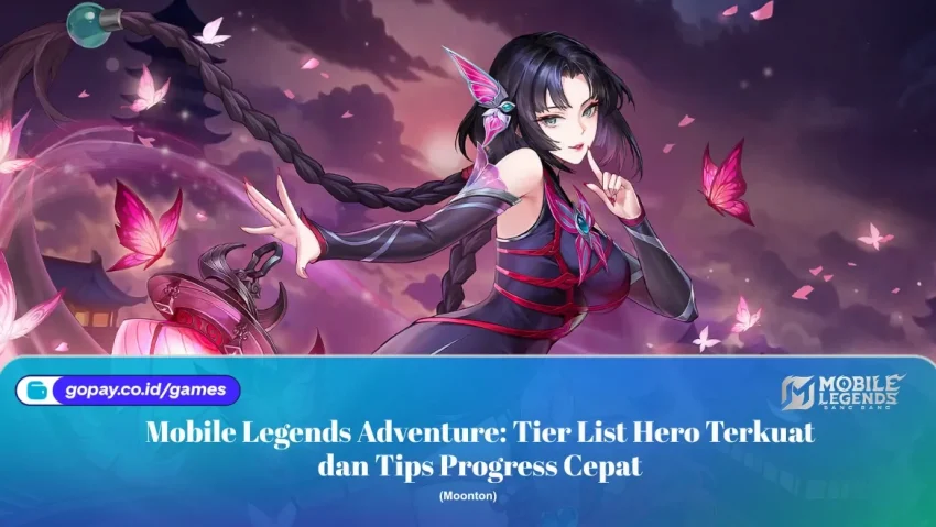 Pemain Mobile Legends sedang push rank menggunakan hero meta terbaik tahun 2026