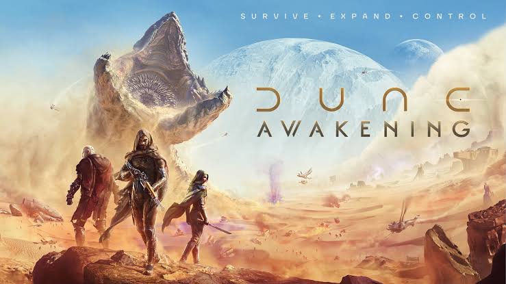 Dune Awakening gameplay survival open world di PC dengan gurun Arrakis yang luas