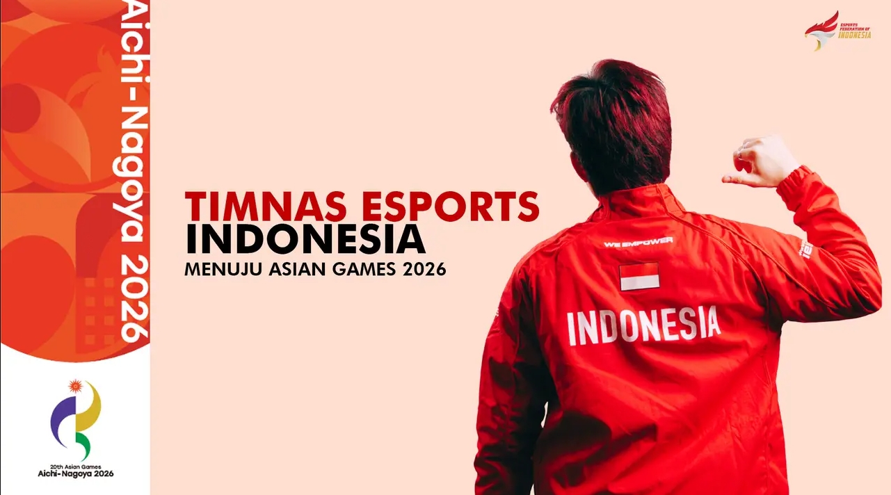 Pemain Esports Indonesia sedang bertanding dalam turnamen gaming profesional tahun 2026.