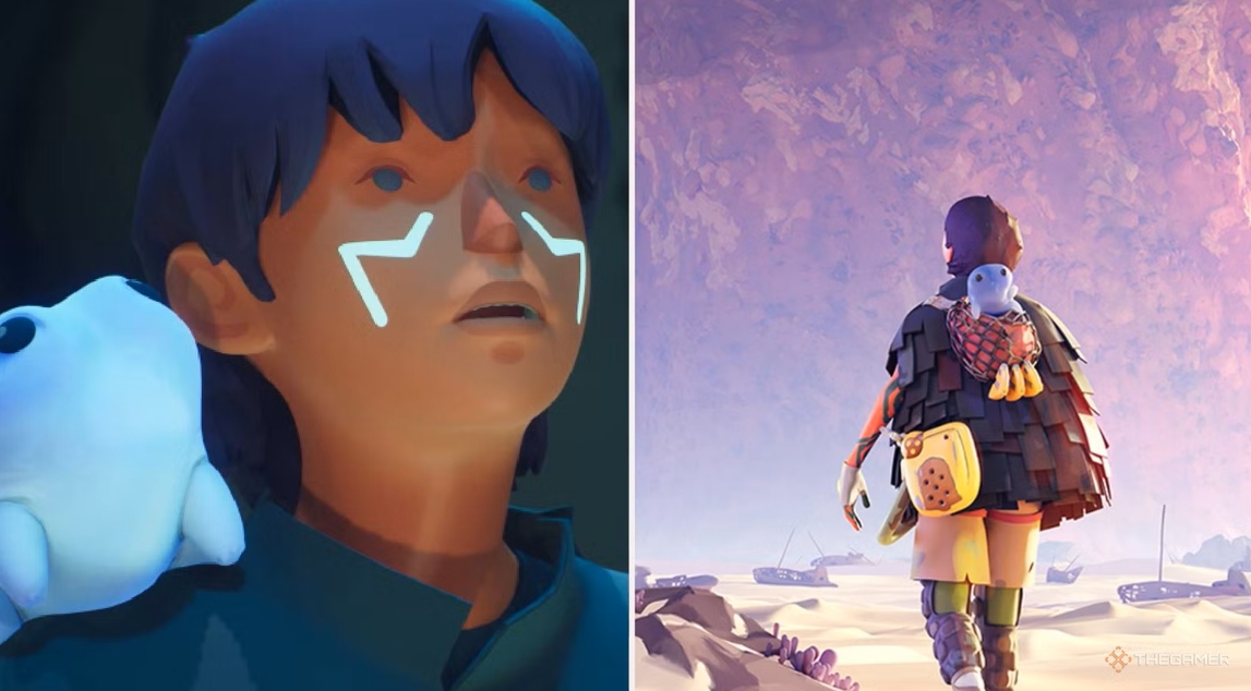 Review Jusant game petualangan dengan karakter sedang mendaki tebing